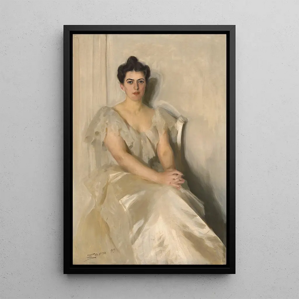 Frances Folsom Cleveland - Anders Zorn — gerahmtes Bild an der Wand