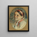 Kopf einer Frau - Anders Zorn — gerahmtes Bild an der Wand