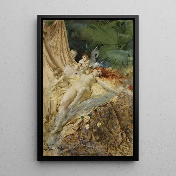 Reproduktion des Gemäldes Nymphe de l'amour - Anders Zorn