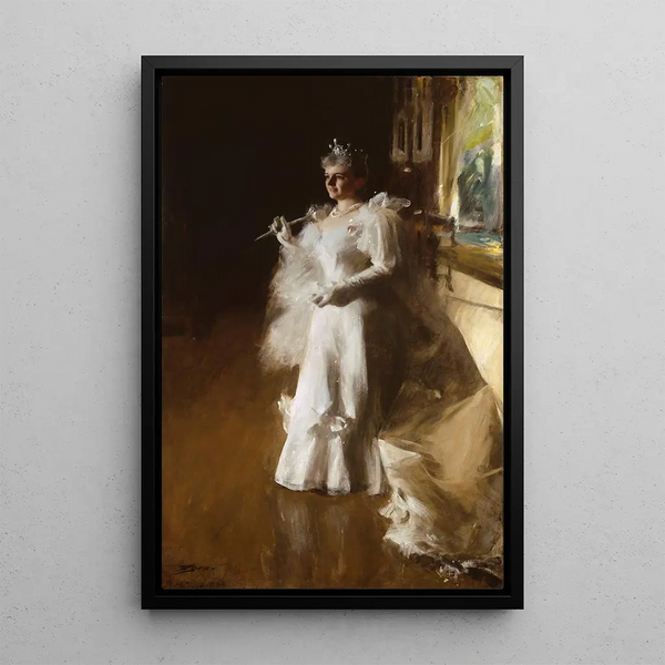 Mme Potter Palmer - Anders Zorn — gerahmtes Bild an der Wand