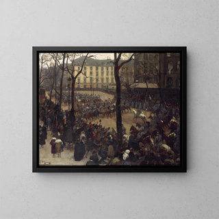 Andr Victor douard Devambez - LEscorte du prsident Wilson place SaintAugustin.webp