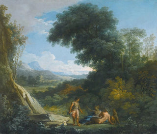 Andrea Locatelli - A Faun And A Nymph Reclining In A Landscape.webp