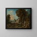 Landschaft im Süden - Andrea Locatelli — gerahmtes Bild an der Wand
