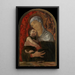 Jungfrau mit Kind mit Seraphinen und Cherubinen - Andrea Mantegna — gerahmtes Bild an der Wand