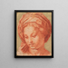 La Madone Borghèse - Andrea del Sarto — gerahmtes Bild an der Wand