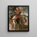 Der Opferung Isaaks - Andrea del Sarto — gerahmtes Bild an der Wand