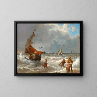 Andreas Achenbach - Fishermen on the Shore.webp