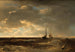 Bateaux de pêche sur une mer agitée - Andreas Achenbach — Ansicht des Kunstwerks