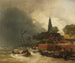 Hafen Holländisch unter dem Sturm - Andreas Achenbach — Ansicht des Kunstwerks