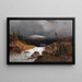 Landschaft eines norwegischen Berges - Andreas Achenbach — gerahmtes Bild an der Wand