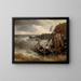 Meeres-Gemälde - Andreas Achenbach — gerahmtes Bild an der Wand