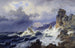 Sturm auf See vor der norwegischen Küste - Andreas Achenbach — Ansicht des Kunstwerks