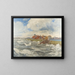 Bouche de la Meuse à Willemstadt faisant face à Dordrecht - Andreas Dirks — gerahmtes Bild an der Wand