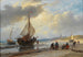 am Strand - Andreas Schelfhout — Ansicht des Kunstwerks