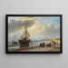 am Strand - Andreas Schelfhout — gerahmtes Bild an der Wand