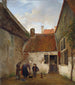 Innenhof - Andreas Schelfhout — Ansicht des Kunstwerks
