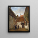 Innenhof - Andreas Schelfhout — gerahmtes Bild an der Wand