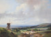 Bergers und ein Reiter in der Nähe einer Mühle Haarlem im Hintergrund - Andreas Schelfhout — Ansicht des Kunstwerks