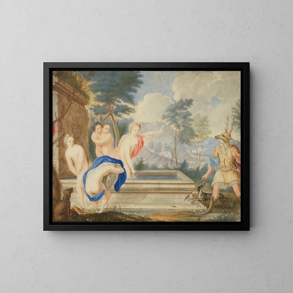 Diane und Actéon - Andreas von Behn — gerahmtes Bild an der Wand