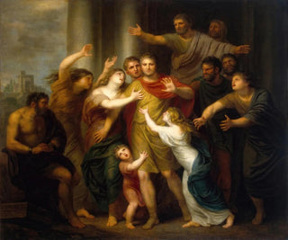 Der Rückkehr von Regulus nach Karthago - Andries Cornelis Lens — Ansicht des Kunstwerks