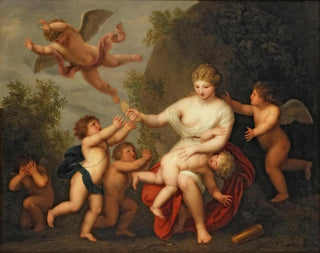Andries Cornelis Lens - Venus chastising Cupid.webp
