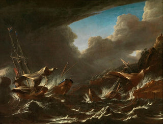 Andries van Eertvelt - Storm at Sea.webp