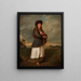 Frau mit Kind in einer Landschaft - Andrzej Grabowski — gerahmtes Bild an der Wand