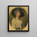 Portrait der Baronin Von Bauer - Angelica Kauffman — gerahmtes Bild an der Wand