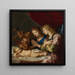 Engel, die den schlafenden Christus anbeten - Jacques Stella — gerahmtes Bild an der Wand