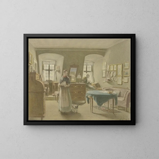 Angilbert Gbel - Peasant sitting room.webp