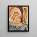 Portrait eines Landwirts - Anita Re — gerahmtes Bild an der Wand