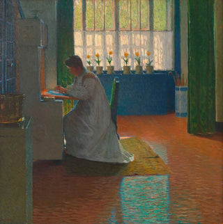 Anna Moll au secrétaire - Carl Moll