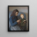 La leçon est revue - Anna Ancher — gerahmtes Bild an der Wand