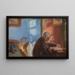 Die Mutter des Künstlers, Ane Hedvig Brøndum, im roten Zimmer - Anna Ancher — gerahmtes Bild an der Wand