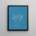 Keramik-Gemälde mit Zilien - Anna Atkins — gerahmtes Bild an der Wand
