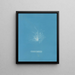Keramik-Gemälde transparent - Anna Atkins — gerahmtes Bild an der Wand