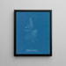 Dichloria viridis - Anna Atkins — gerahmtes Bild an der Wand