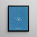 Gigartina erecta - Anna Atkins — gerahmtes Bild an der Wand