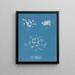 Ulva crispa A - Anna Atkins — gerahmtes Bild an der Wand