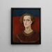 Portrait eines Mannes - Anna Berent — gerahmtes Bild an der Wand