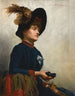 Portrait einer Dame mit Perlenbrille - Anna Bilińska-Bohdanowicz — Ansicht des Kunstwerks