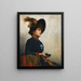 Portrait einer Dame mit Perlenbrille - Anna Bilińska-Bohdanowicz — gerahmtes Bild an der Wand