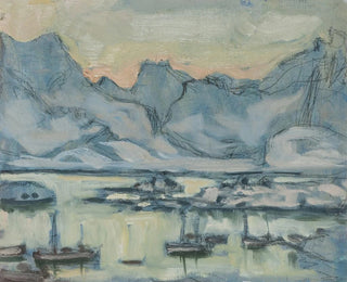 Anna Boberg - Boat with Net Study from Lofoten.webp