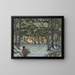 Winterstudie vom Djurgården, Stockholm - Anna Boberg — gerahmtes Bild an der Wand