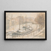 Bateaux sous la neige - Anna De Weert — gerahmtes Bild an der Wand
