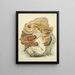 Illustrationen der britischen Mykologie Pl82 - Anna Maria Hussey — gerahmtes Bild an der Wand