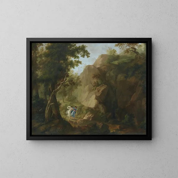 Muses delphiques s'approchant de la grotte corycienne sur le mont Parnasse, Grèce - Anna Matteini — gerahmtes Bild an der Wand
