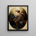 Portrait of Mlle Lange As Danae - Anne-Louis Girodet-Trioson — gerahmtes Bild an der Wand