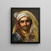 Kopf eines jungen Türken - Anne-Louis Girodet-Trioson — gerahmtes Bild an der Wand