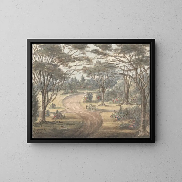 vom Blumen-Garten von Wanstead Grove - Anne Rushout — gerahmtes Bild an der Wand